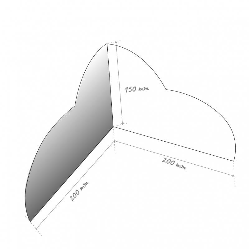 Nuage d'angle intérieur dimensions