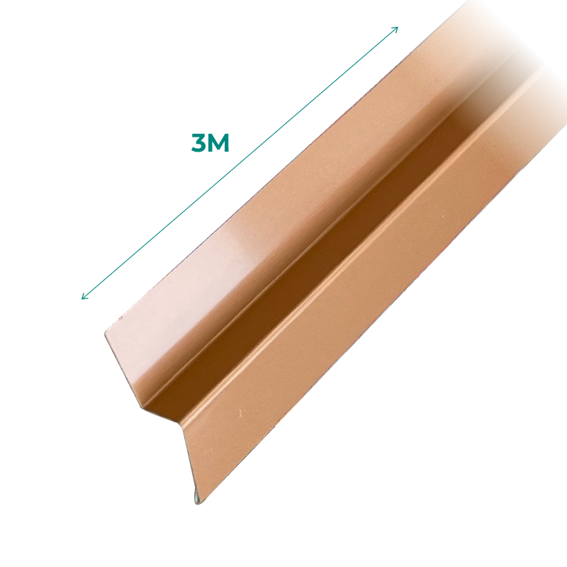 Solin pour construction neuve en alu couleur cuivre C9 - 3m