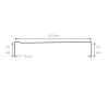 Dimensions de la couvertine alu Prix bas et top qualité en 283 mm de large ! Dimensions de la couvertine alu Prix bas et top qualité en 283 mm de large !