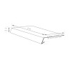 Appui de fenêtre extérieur aluminium longueur 2m Appui de fenêtre extérieur aluminium longueur 2m