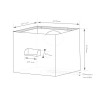 Boîte à Eau Noir Foncé Alu 7/10 – Standard 220x270x220 mm Boîte à Eau Noir Foncé Alu 7/10 – Standard 220x270x220 mm