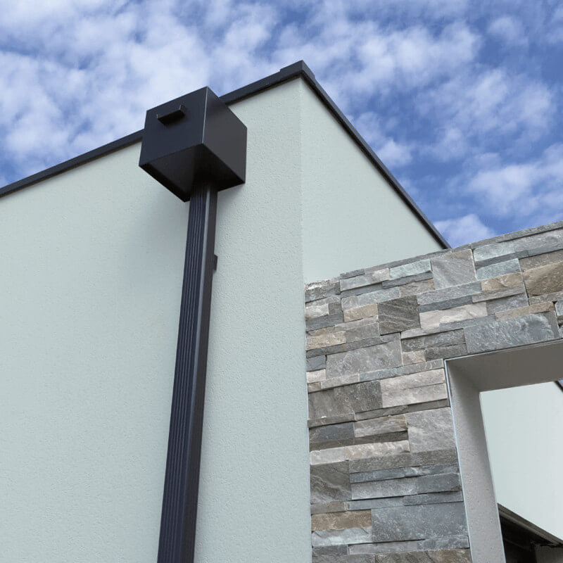 Boîte à Eau Noir Foncé Alu 7/10 – Standard 220x270x220 mm