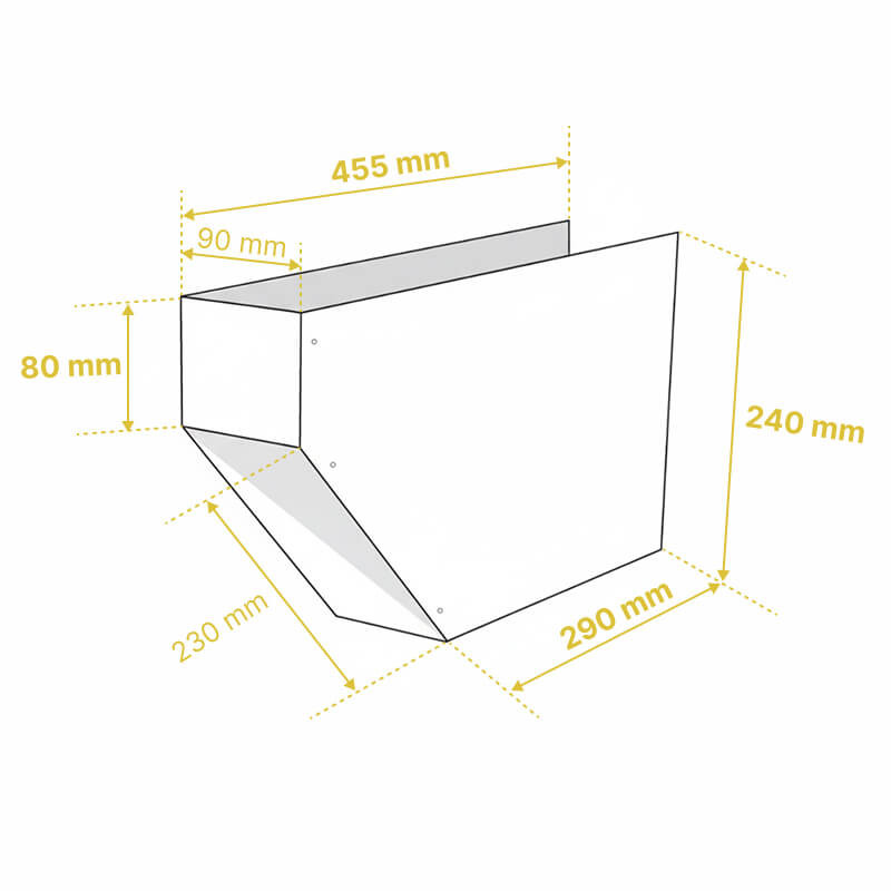 Tête de panne en aluminium - à recouper - Aluhome