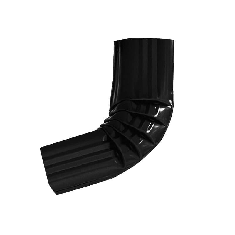 coude rectangulaire frontal 60x 80 noir foncé