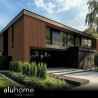 Bardage aluminium extérieur faux claire voie chêne Bardage aluminium extérieur faux claire voie chêne