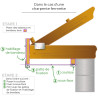 Coulisse ou couvre-joint en aluminium pour sous-face - 2 m - Aluhome Coulisse ou couvre-joint en aluminium pour sous-face - 2 m - Aluhome