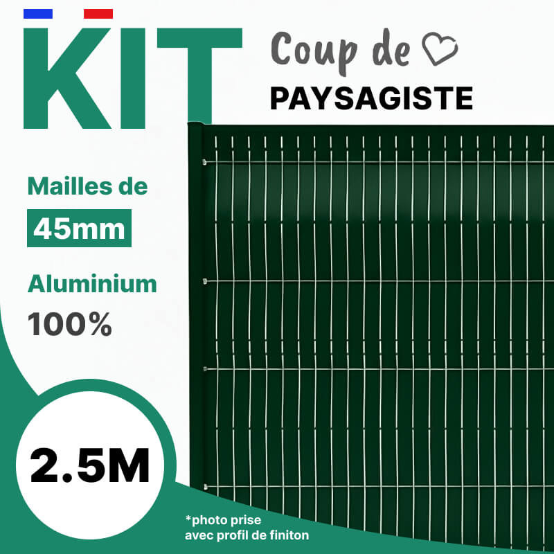Lames occultantes vert sapin en aluminium maille 45mm Lames occultantes vert sapin en aluminium maille 45mm