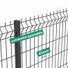 Prise de cotes lames occultantes grillage rigide 45mm Prise de cotes lames occultantes grillage rigide 45mm