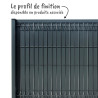 Profil de finition clôture rigide panneau 2.5 mètres Profil de finition clôture rigide panneau 2.5 mètres