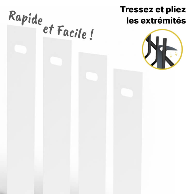 Lamelles d'occultation blanc RAL9010 Lamelles d'occultation blanc RAL9010