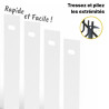 Lamelles d'occultation blanc RAL9010 Lamelles d'occultation blanc RAL9010