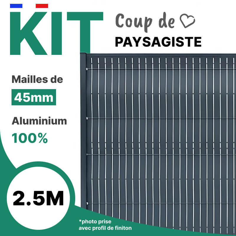 Kit lames occultantes gris anthracite RAL7016 - Aluhome Kit lames occultantes gris anthracite RAL7016 - Aluhome
