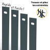 Lames d'occultation pour panneau rigide gris anthracite qualité pro. Lames d'occultation pour panneau rigide gris anthracite qualité pro.