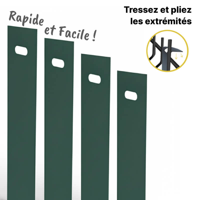 Lames d'occultation pour panneau rigide vert sapin qualité pro. Lames d'occultation pour panneau rigide vert sapin qualité pro.