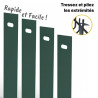 Lames d'occultation pour panneau rigide vert sapin qualité pro. Lames d'occultation pour panneau rigide vert sapin qualité pro.
