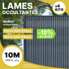 Lot de lames occultantes gris anthracite pour mailles 50 et 55mm. Remise 10%. Lot de lames occultantes gris anthracite pour mailles 50 et 55mm. Remise 10%.