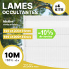 Lot de lames occultantes blanc pour mailles 50 et 55mm. Remise 10%. Lot de lames occultantes blanc pour mailles 50 et 55mm. Remise 10%.