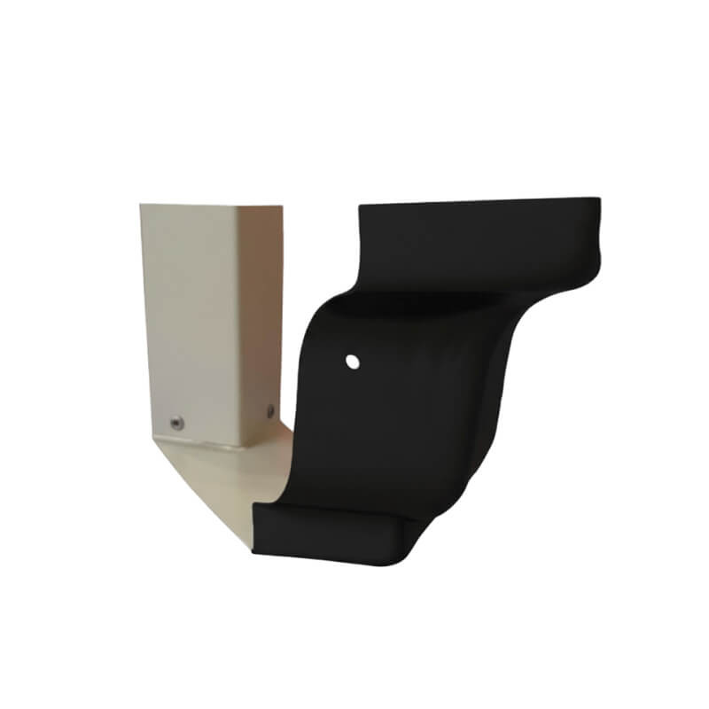 Angle extérieur 90° N15 noir foncé pour gouttière alu corniche G300
