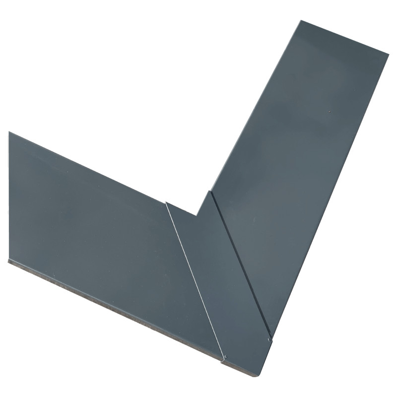 Couvertine avec angle gris anthracite