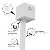 Kit Boîte à Eau & Descente Alu rectangulaire 60x80 - Plain-pied | Aluhome