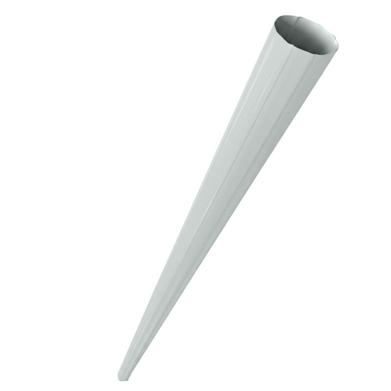 Descente circulaire 3m en alu - RAL 7035