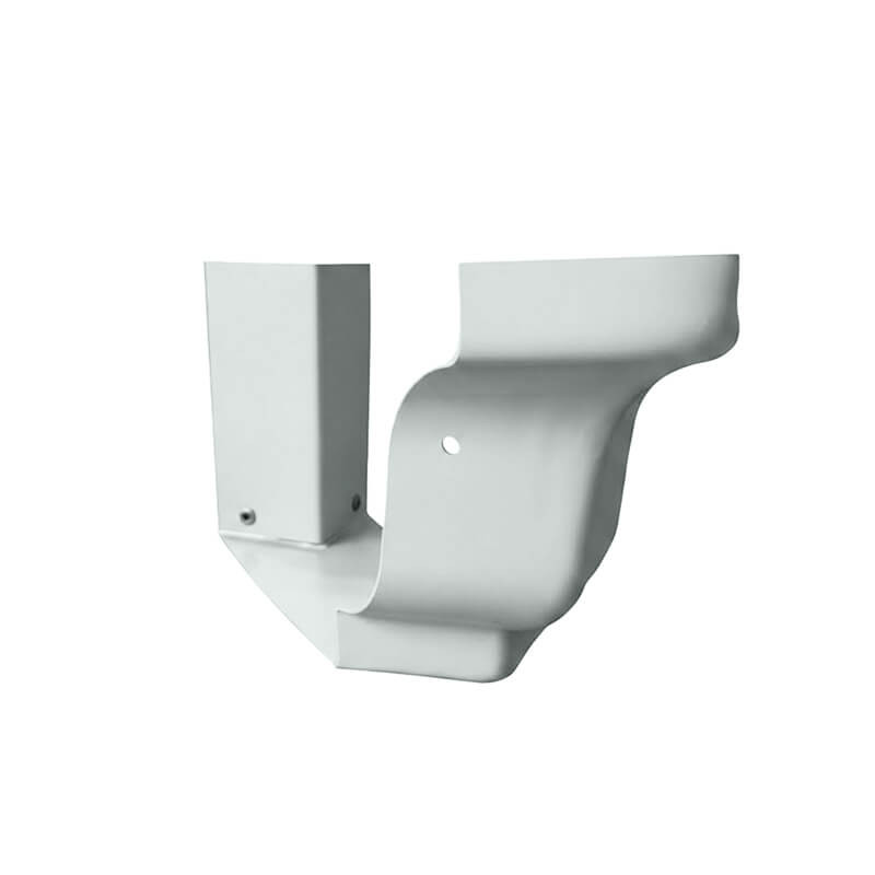 Angle extérieur 90° RAL 7035 gris clair pour gouttière alu corniche G300