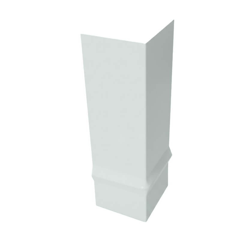 Angle d'habillage de bandeau en alu RAL 7035