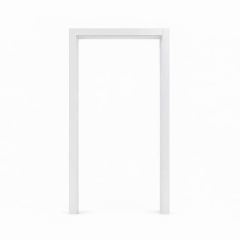 Kit de nez de cloison alu pour encadrement de porte blanc