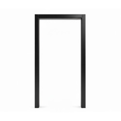 Kit de nez de cloison alu pour encadrement de porte noir