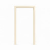 Kit de nez de cloison alu pour encadrement de porte ivoire