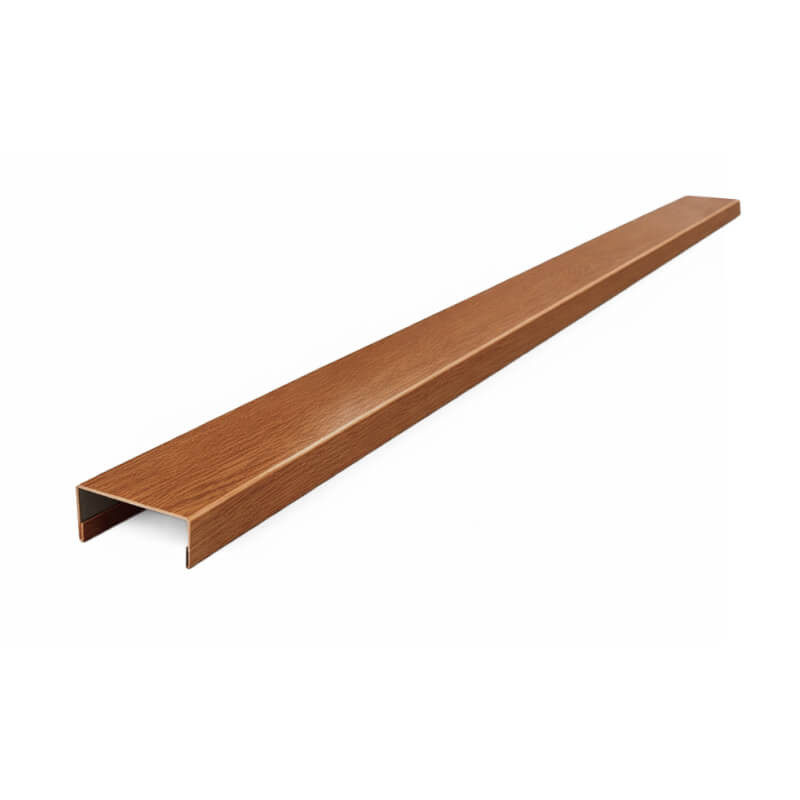 nez de cloison aluminium chêne doré CD28