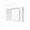 Habillage de tableau aluminium fenêtre - blanc RAL 9010