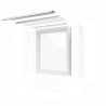 Habillage de linteau aluminium blanc RAL 9010