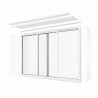 contour fenêtre aluminium blanc - habillage de linteau