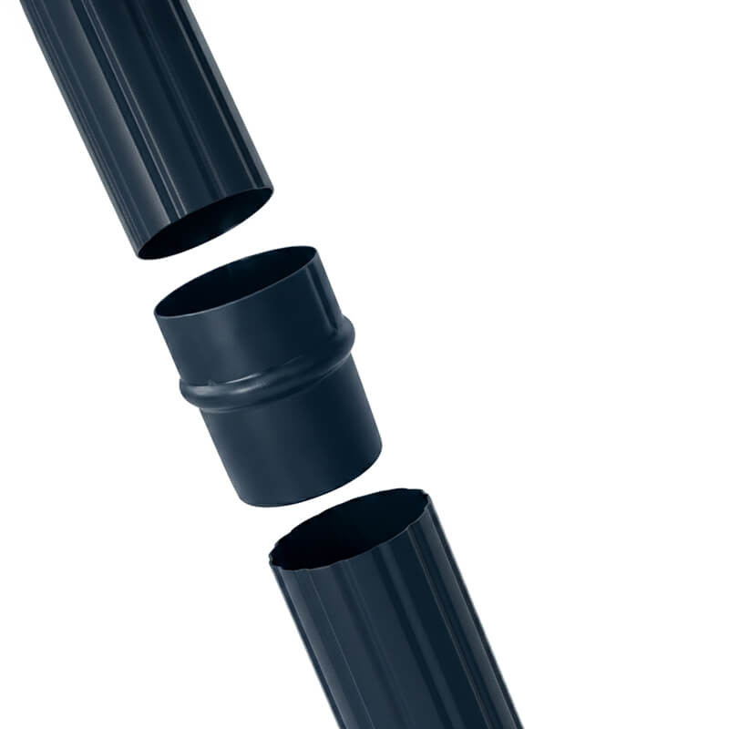 Jonction tuyau de descente aluminium gris anthracite