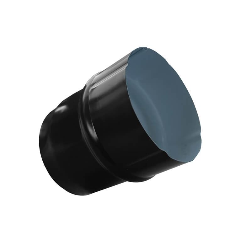 Adaptateur pour tuyau de descente circulaire alu noir