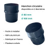 adaptateur gouttière descente circulaire