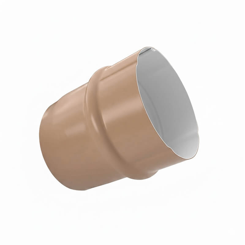 Adaptateur pour tuyau de descente circulaire alu cuivre