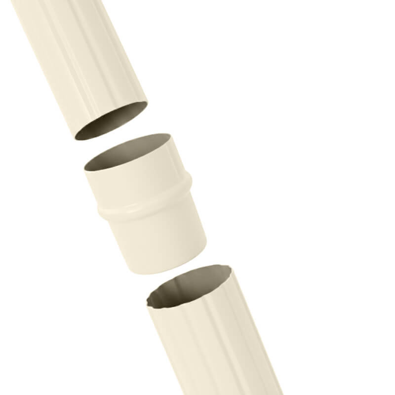 Jonction tuyau de descente aluminium ton pierre