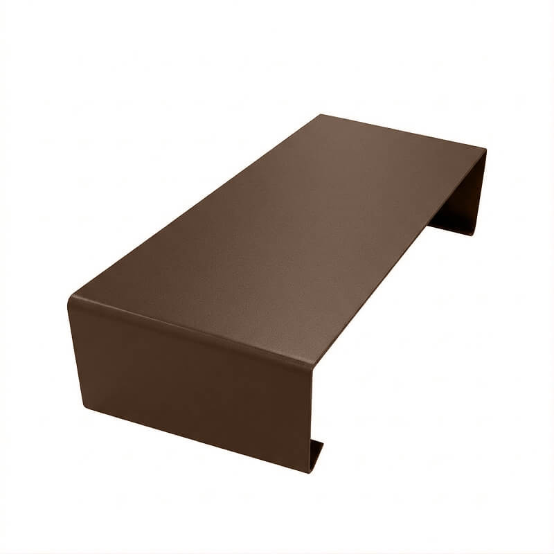 éclisse couvertine ITE brun sépia RAL 1015