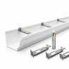 Kit gouttière corniche blanc 3m aluminium