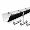 Kit gouttière corniche noir 3m aluminium