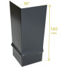 Angle 90° en aluminium laqué pour habillage de bandeau - Aluhome