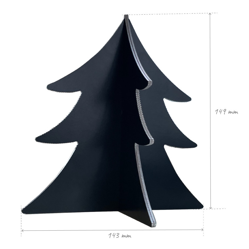 Sapin de Noël en aluminium 15/10ème 143mm*149mm