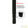 Manchon de raccordement pour tuyau de descente alu noir
