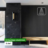 Kit bardage alu faux claire-voie 5m2 aluhome noir graphite