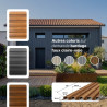 Coloris du bardage faux claire-voie aluminium