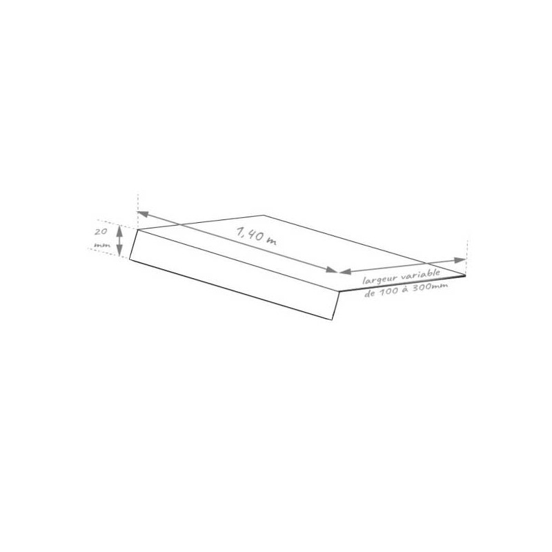 Schéma appui de fenêtre intérieur