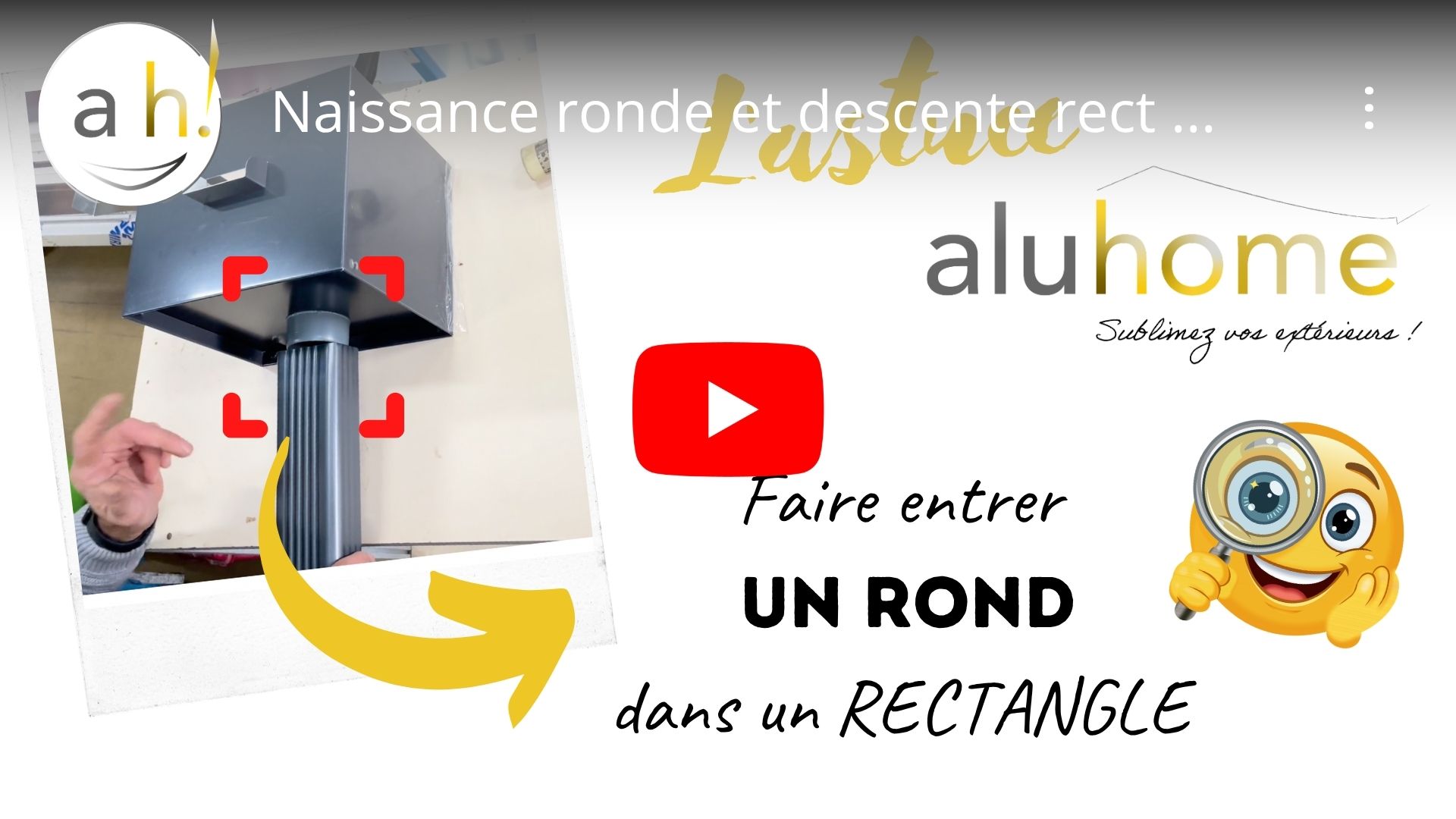 emboiter un tuyau 60x80 dans une naissance ronde astuce en vidéo