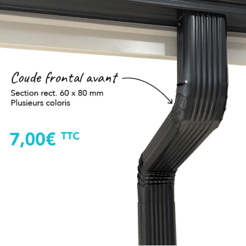 Coude frontal aluminium